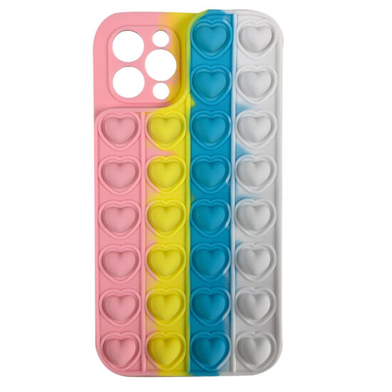 Husa iPhone 11 Pro Lemontti Heart Pop it Multicolor 2