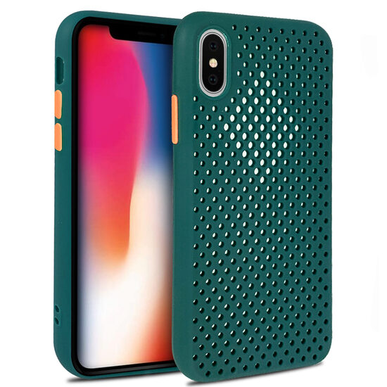 Husa iPhone X / XS Lemontti Bubble Verde