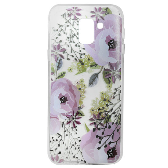 Husa Samsung Galaxy J6 (2018) Lemontti Silicon Art Flowers