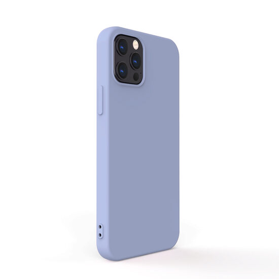 Husa iPhone 12 / 12 Pro Lemontti Silicon Soft Slim Lavender Gray