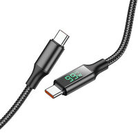 Cablu Borofone BU32 Exclusive Type-C la Type-C, 1.2m, Negru