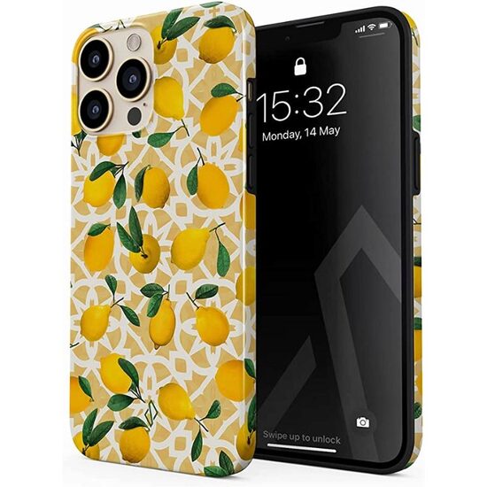 Husa iPhone 14 Pro Burga Dual Layer Lemon Juice