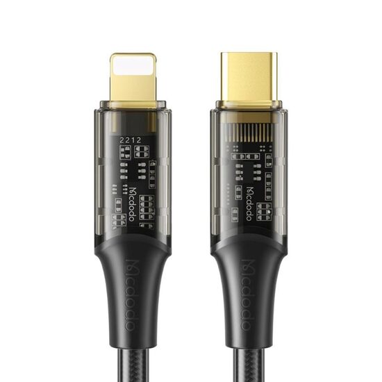 Cablu Mcdodo Amber Series Fast Charging Type-C la Lightning ,36W, 1,2m Black