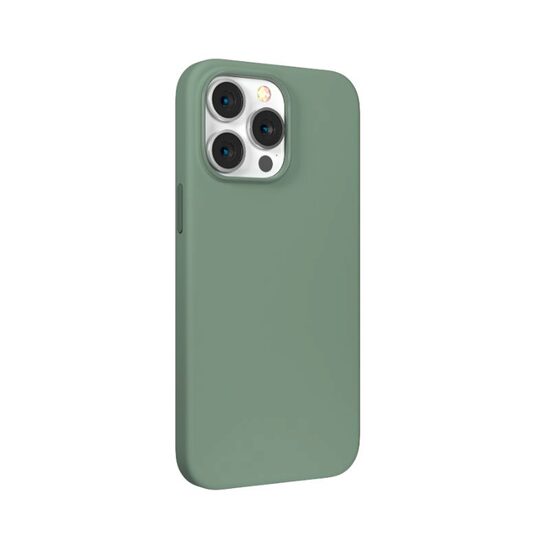 Husa iPhone 14 Pro Devia Silicon Nature Series Light Green