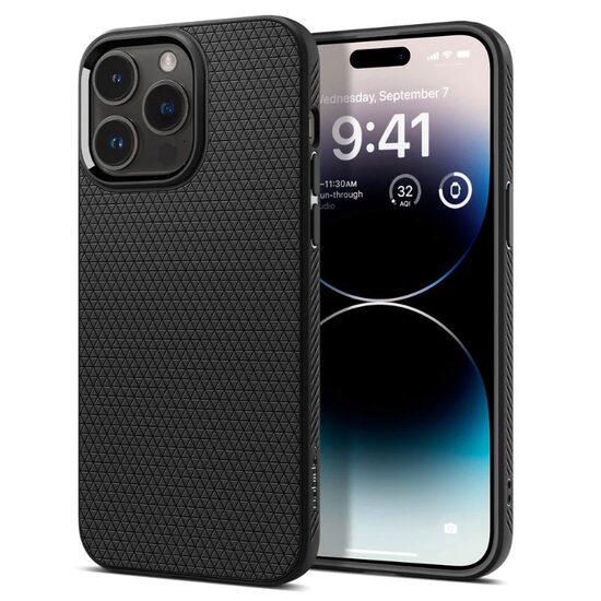 Husa iPhone 14 Pro Spigen Liquid Air Matte Black