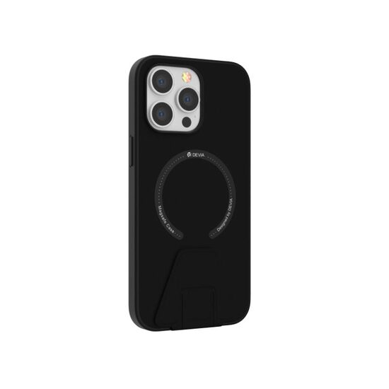 Husa cu suport iPhone 14 Pro Max Devia Randy Series Magnetic Black