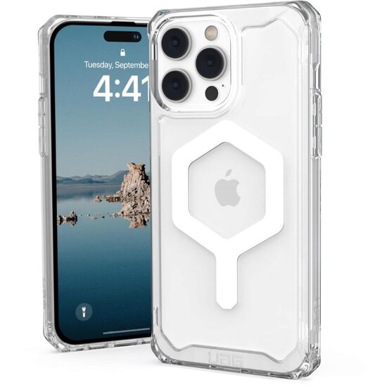 Husa iPhone 14 Pro Max UAG Plyo MagSafe Series Ice, military drop tested