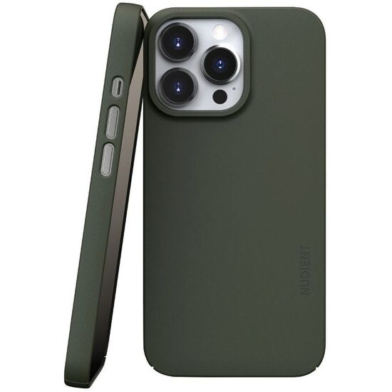 Husa iPhone 13 Pro Nudient Thin, MagSafe, Kaki