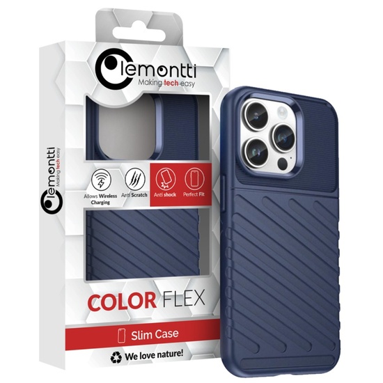 Lemontti Husa Thunder iPhone 14 Pro Albastru
