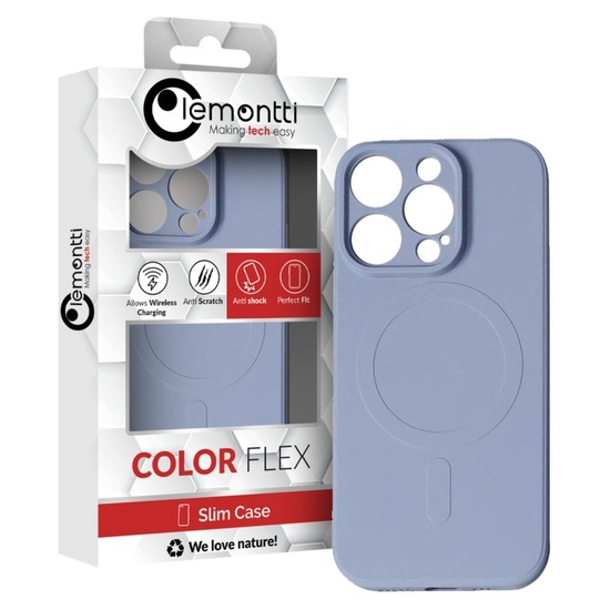 Lemontti Husa Silicon iPhone 15 Pro MagSafe Gri