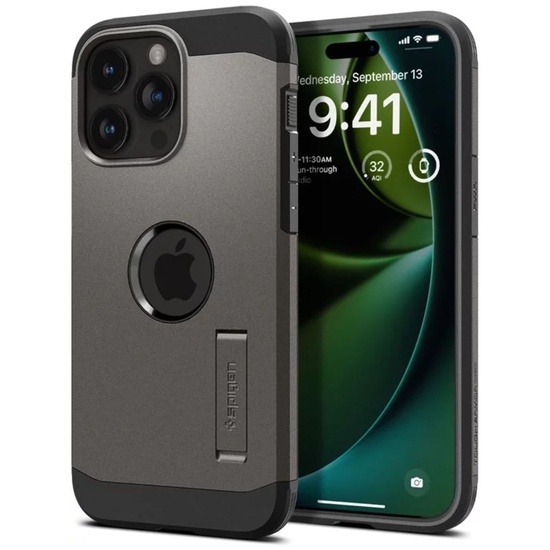 Spigen Husa Tough Armor MagSafe iPhone 15 Pro Max Gunmetal