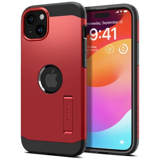 Spigen Husa Tough Armor MagSafe iPhone 15 Red