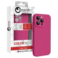 Lemontti Husa Liquid Silicon MagCharge iPhone 15 Pro Roze (protectie 360°, material fin, captusit cu microfibra)