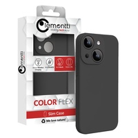 Lemontti Husa Liquid Silicon MagCharge iPhone 15 Plus Negru (protectie 360°, material fin, captusit cu microfibra)