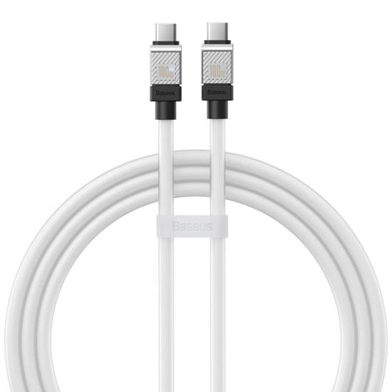 Baseus Cablu Type-C la Type-C CoolPlay Series Fast Charging, 100W, 1m, Alb