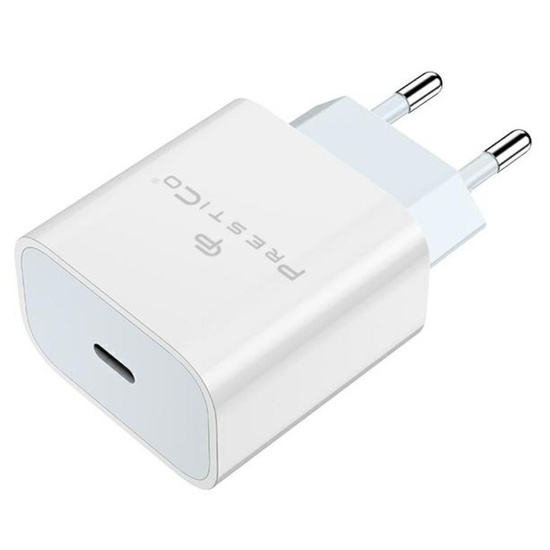 Prestico Incarcator Retea F8A USB-C PD, Fast Charge, 20W Alb