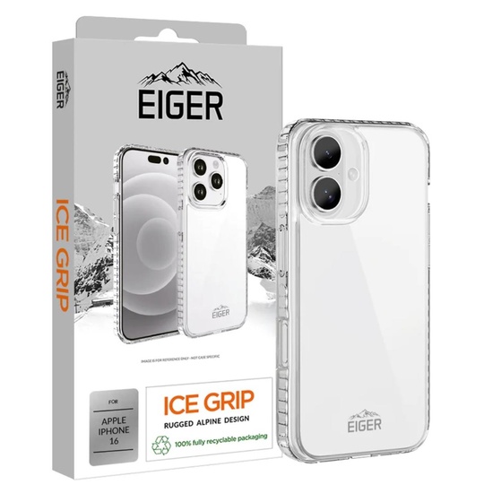 Eiger Husa Ice Grip iPhone 16 Clear
