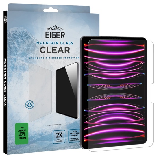 Eiger Folie Sticla Mountain Glass GRS iPad Pro 11 (2024) Clear
