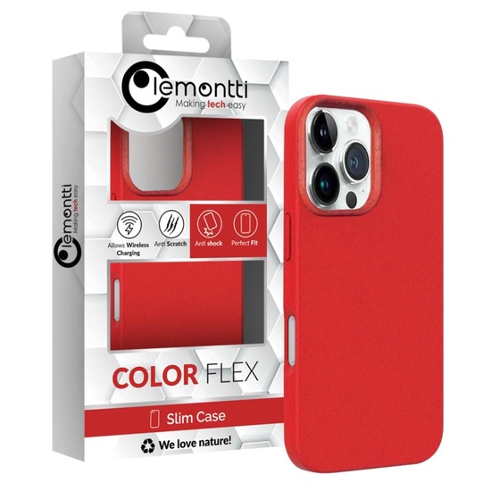 Lemontti Husa Multiple Color Wheat MagSafe iPhone 16 Pro Max Rosu