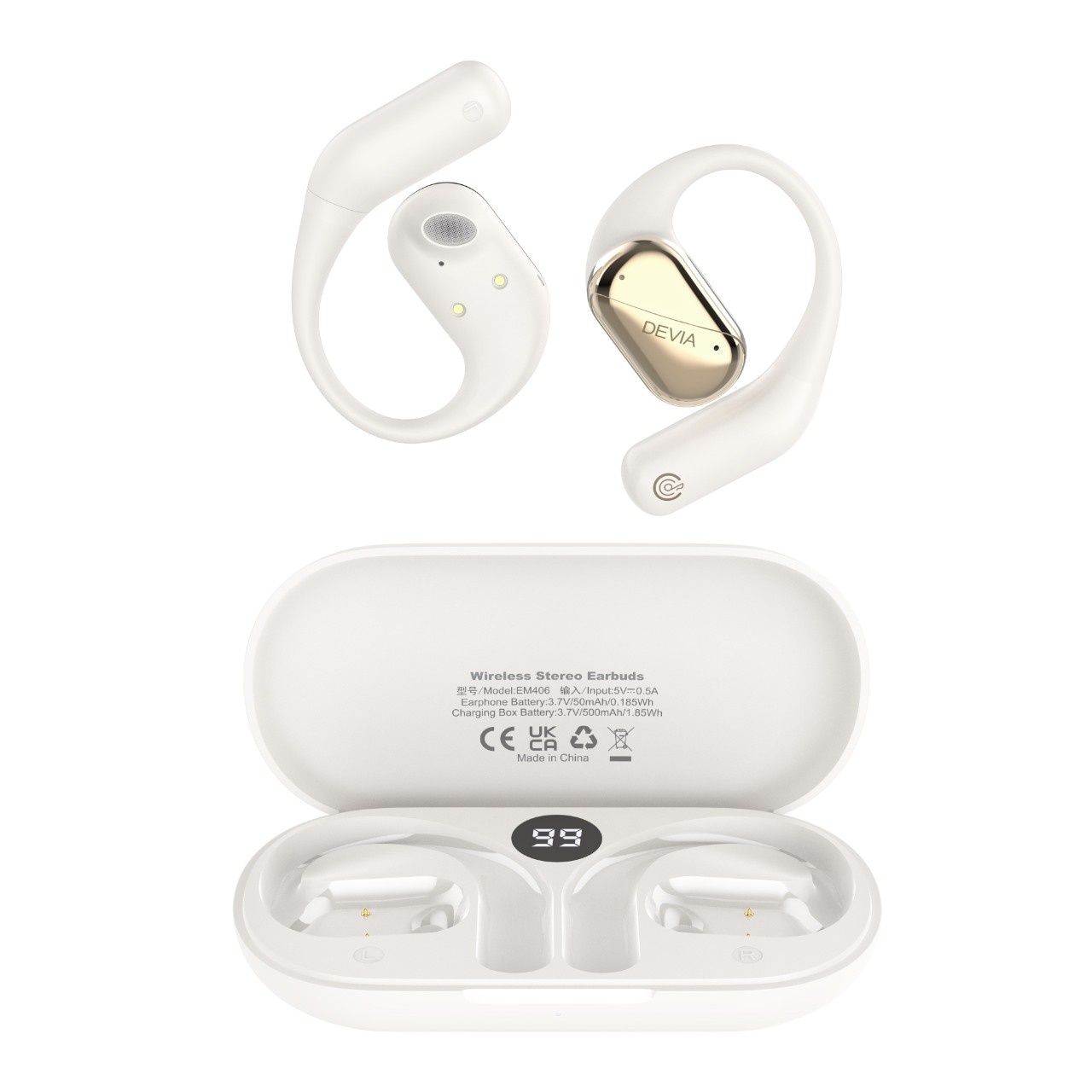Devia Casti Bluetooth OWS Lite1 Open-Ear Wireless Bej