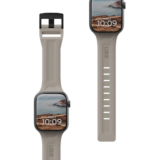 UAG Curea Scout Silicone Apple Watch Series 10/9/8/SE/2/7/6/5/4/3/2/1/SE(49mm/45mm/44mm/42mm) Titanium