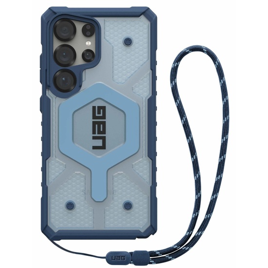 UAG Husa Pathfinder Clear Magnetic Samsung Galaxy S25 Ultra Blues Lanyard
