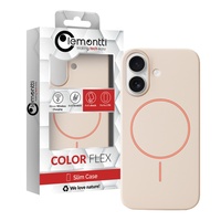 Husa Silicon Velvet Magsafe iPhone 17 Roz