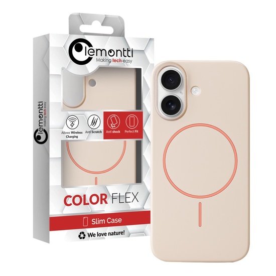 Husa Silicon Velvet Magsafe iPhone 17 Roz