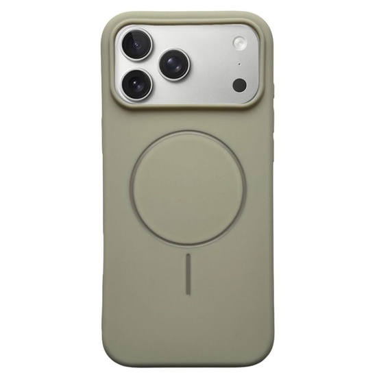 Husa Silicon Velvet Magsafe iPhone 17 Pro Alb