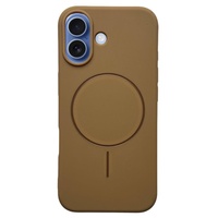  Husa Silicon Velvet Magsafe iPhone 17 Maro