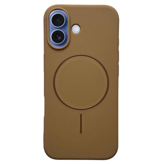  Husa Silicon Velvet Magsafe iPhone 17 Maro