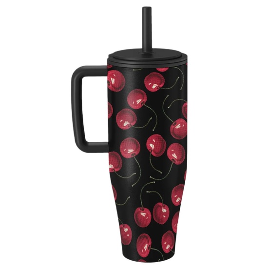 Burga Cana Termos Cherrybomb 1.2 L cu capac anti scurgeri si pai reutilizabil, inox