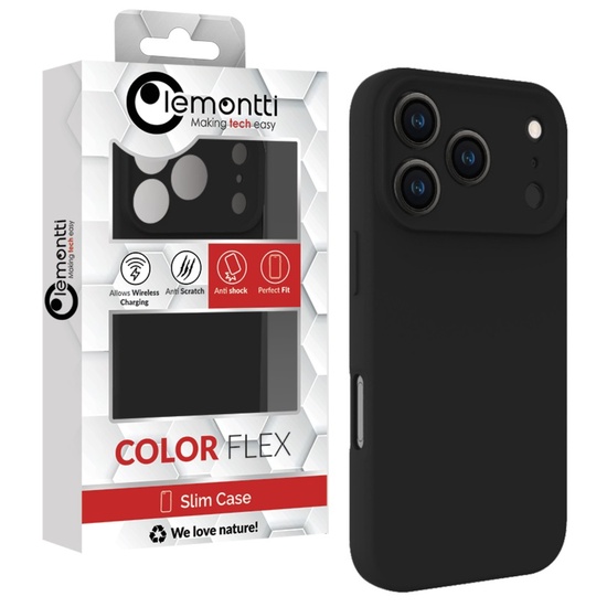 Lemontti Husa Silicon Soft Slim Magsafe iPhone 17 Pro Negru