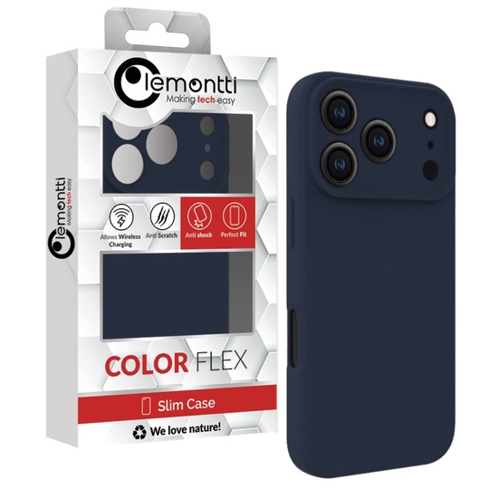 Lemontti Husa Silicon Soft Slim Magsafe iPhone 17 Pro Bleumarin