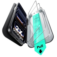 ESR Pachet 3 buc Folie Sticla UltraFit iPhone Air cu aplicator inclus Black