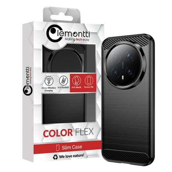 Lemontti Husa Carbon Case Flexible Honor Magic8 Pro Negru