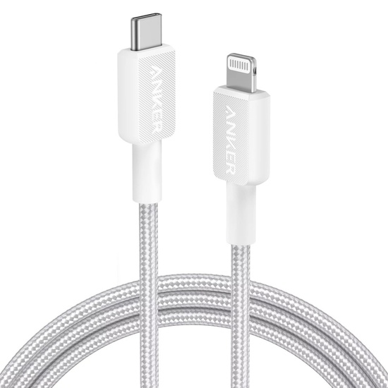 Anker Cablu Type-C la Lightning 0.9m, rata transfer 480 Mbp, Alb