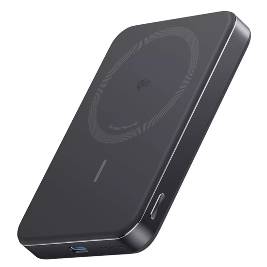 Anker Acumulator extern Magnetic wireless 10.000 mAh, MagGo, Ultra-Slim, Qi2 15W, 1 x USB-C, Negru