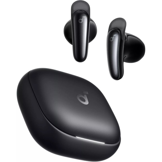 Anker Casti True Wireless Soundcore Liberty Buds Semi in-ear, Bluetooth 6.1, durata baterie pana la 30 ore, ANC adaptiv Negru