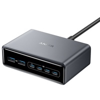 Anker Incarcator Retea Fast Charge 200W, Prime, 4x USB-C 2X USB-A GaN USB-C PD, Negru