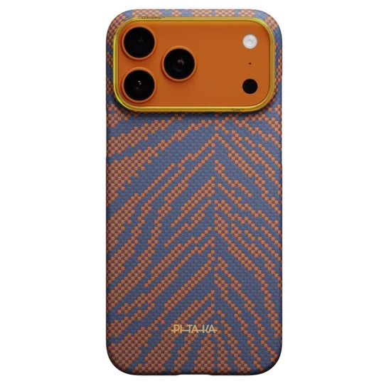 Pitaka Husa Breath of Veins Aramida Magsafe iPhone 17 Pro Max Burning Orange