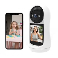 EKids Camera de supraveghere pentru acasa cu functie de apel video bidirectional, Alb