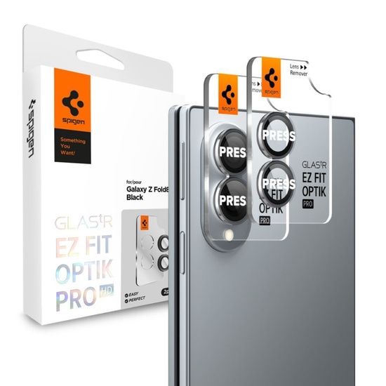 Spigen Folie Sticla Camera Glass tR EZ Fit Optik Pro HD Samsung Galaxy Z Fold8 (2 buc/pachet) Black