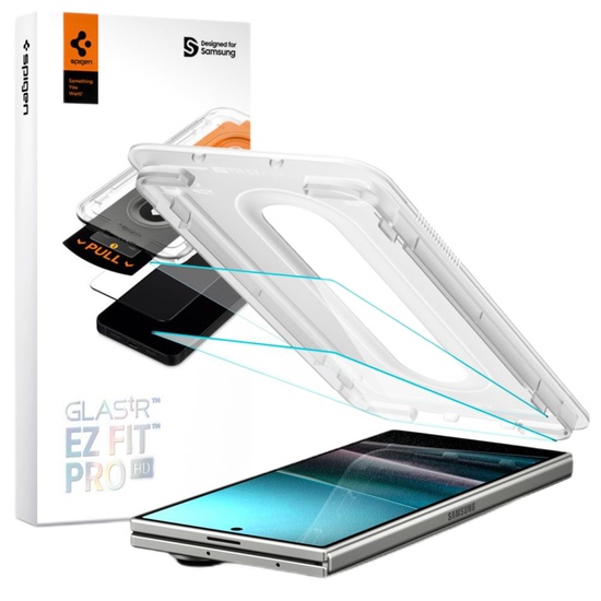 Spigen Pachet 2 buc Folie Sticla cu aplicator inclus Glass tR EZ Fit Pro HD Samsung Galaxy Z Fold7 / Z Fold8 Ultra Clear