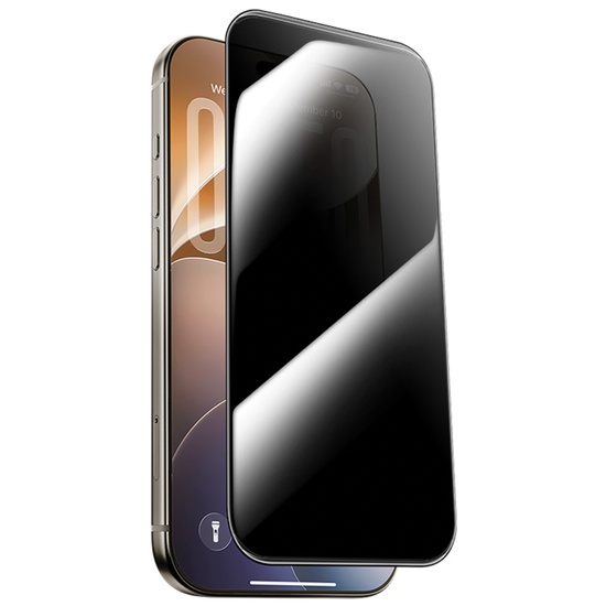 Benks Folie Sticla Premium Ultra Shield Privacy iPhone 18 Pro cu aplicator inclus, Black
