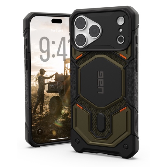 UAG Husa Monarch Pro Magsafe iPhone 18 Pro Max / 17 Pro Max Kevlar Element Green 
