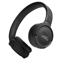 JBL Casti Wireless Over-Ear Tune 520BT2, Pure Bass Sound, Bluetooth 6.0, Conexiune multi-point, Asistent vocal, Negru