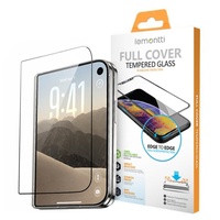 Lemontti Folie Sticla Full Fit iPhone Duo Negru
