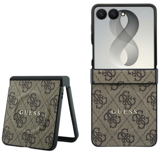 Guess Husa 4G Classic MagSafe Samsung Galaxy Z Flip8 Maro