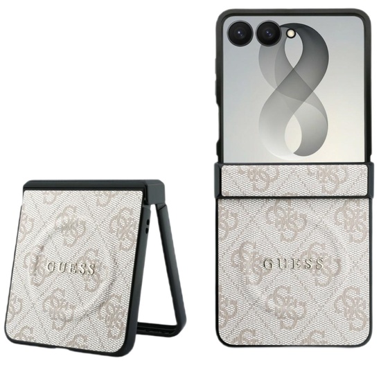 Guess Husa 4G Classic MagSafe Samsung Galaxy Z Flip8 Roz
